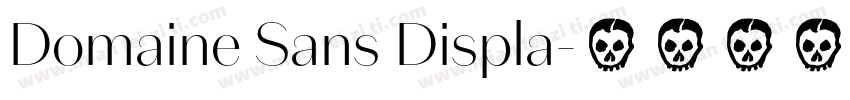 Domaine Sans Displa字体转换
